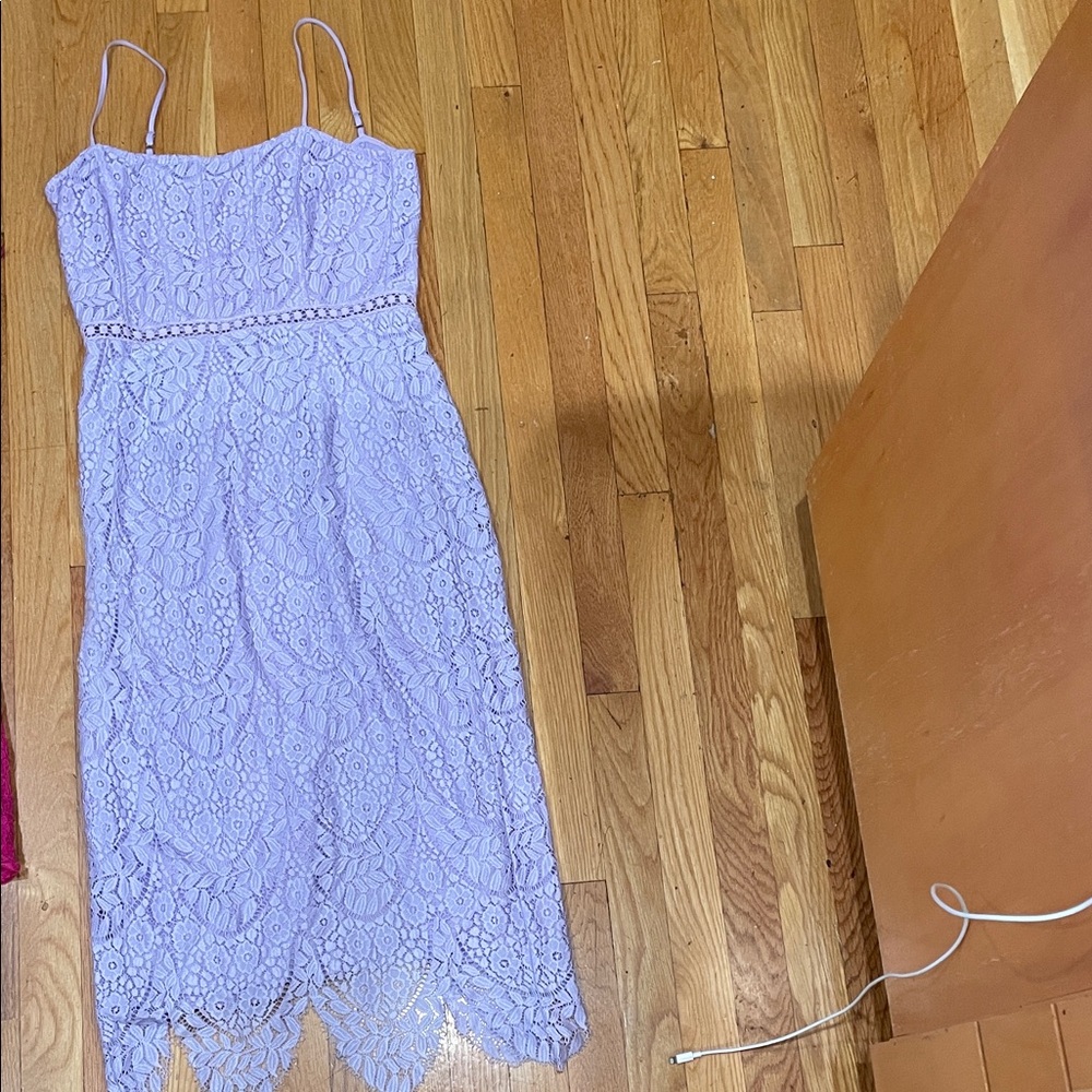 SAYLOR Lavender Lace Dress